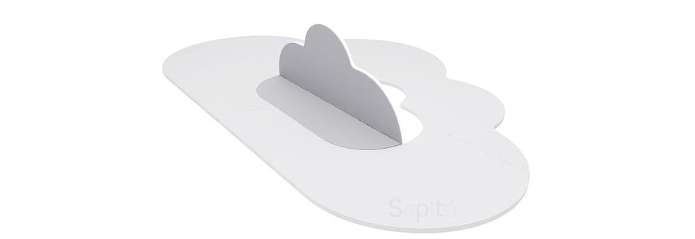 Quut Playmat S - Herní podložka Obláček – šedá